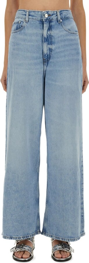 デニム・ジーパン GANNI Women Denim Pants 419134 J1695 BLUE Ganni Women's Jeans | ShopStyle CA