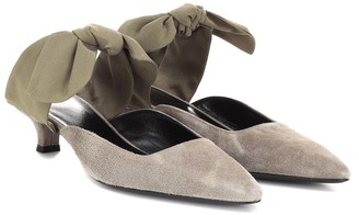 The Row Coco suede mules
