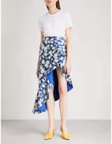 Thumbnail for your product : Alice + Olivia Lovetta ruffled woven midi skirt