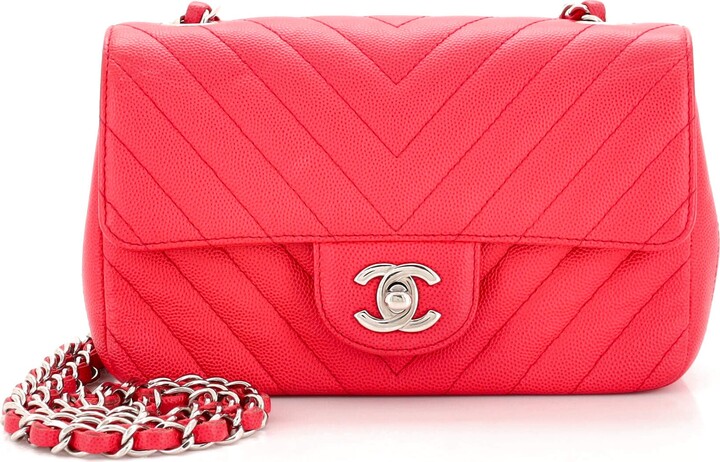 Chanel Top Mini Flap Bag AS3442 B08774 NG588 , Pink, One Size