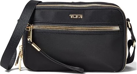 Black Crossbody Bag Gold Zipper | ShopStyle
