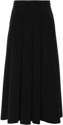 Gentryportofino Pleated Velvet Maxi Skirt