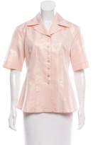 Thumbnail for your product : Donna Karan Iridescent Button-Up Top