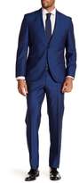 Thumbnail for your product : BOSS Johnston's Lenon Medium Blue Two Button Notch Lapel Suit