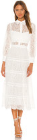 Thumbnail for your product : Alice + Olivia Anaya Collared Tiered Dress