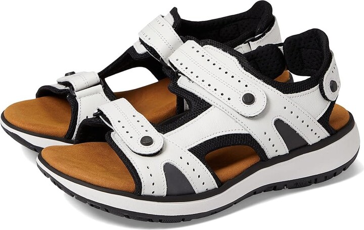 SAS Embark Adjustable Comfort Sport Sandal Women's Sandals Domino : 7 N - Narrow (AA), Leather