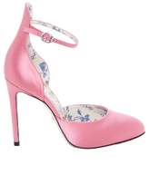 Thumbnail for your product : Gucci Daisy Satin D'orsay Pumps