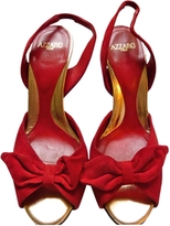 Thumbnail for your product : Azzaro Red Suede Heels