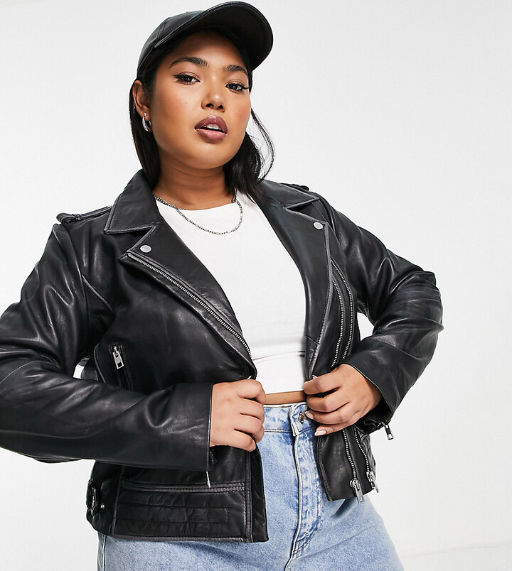 Plus Size Leather Jackets For Women | ShopStyle Australia