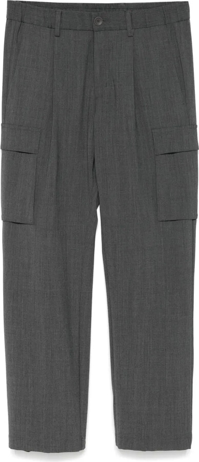 Herno Pleat-Detail Tapered Trousers
