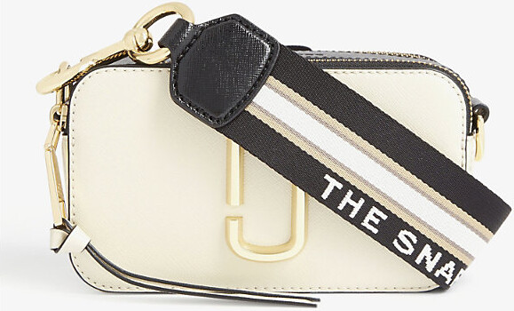 Marc Jacobs Cream The Snapshot Leather Cross Body Bag - ShopStyle