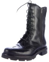 Thumbnail for your product : Y-3 Shearling-Lined Combat Boots