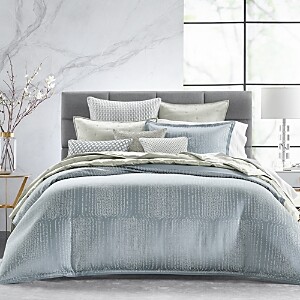 Hudson Park Collection Faded Geometric Bedskirt, Queen - 100% Exclusive