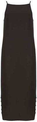 Mint Velvet Black Button Side Maxi Dress