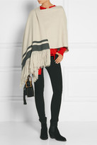 Thumbnail for your product : Isabel Marant Fringed Striped Cashmere Scarf - Ecru