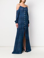 Thumbnail for your product : Balmain Button-Down Maxi Dress