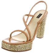 Thumbnail for your product : Marc Jacobs Glitter Platform Sandals