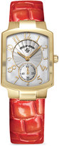 Thumbnail for your product : Philip Stein Teslar 18mm Alligator-Print Strap, Red