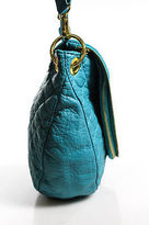 Thumbnail for your product : Amrita Singh Blue Quilted Leather Gold Tone Crossbody Handbag