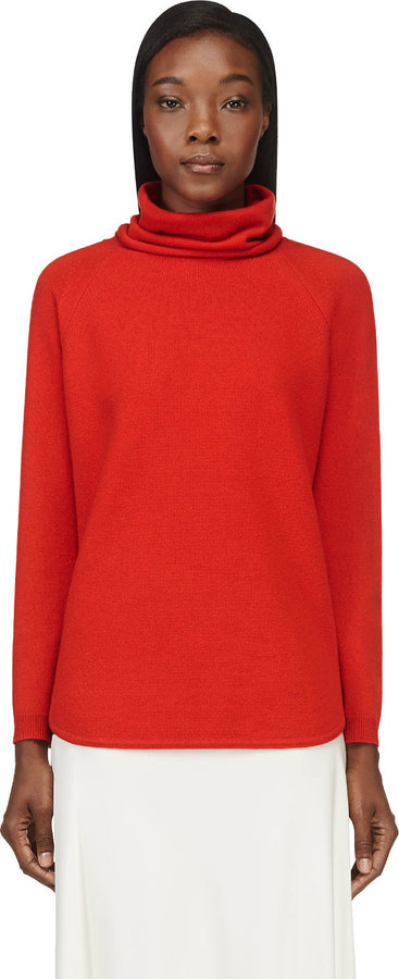 Chloé Red Cashmere Iconic Turtleneck - ShopStyle