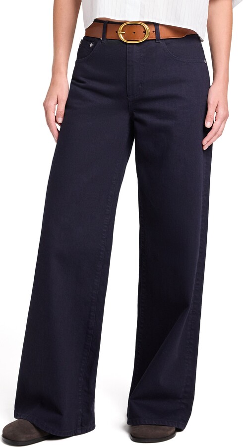 TWP Tiny Dancer Mid Rise Wide Leg Jeans