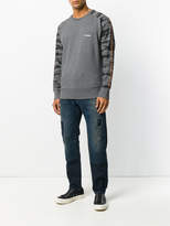 Thumbnail for your product : Diesel drawstring patchwork jeans