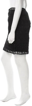 Diane von Furstenberg Crochet Knee-Length Skirt