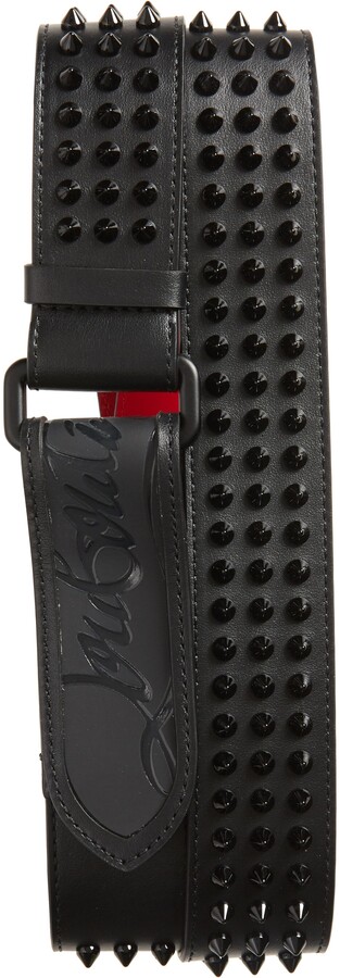christian louboutin spike belt