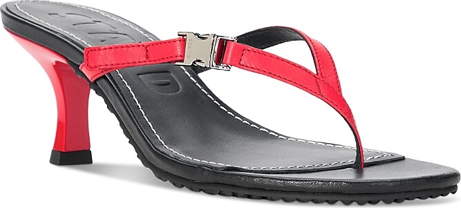STAUD Women's Flynn Kitten Heel Thong Sandals