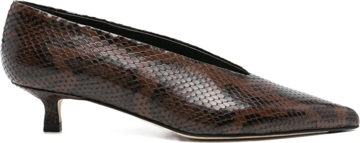 AEYDĒ 45mm Clara pointed-toe pumps