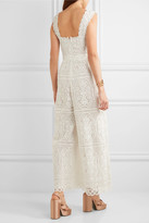 Thumbnail for your product : Temperley London Titania Guipure Lace Jumpsuit - White