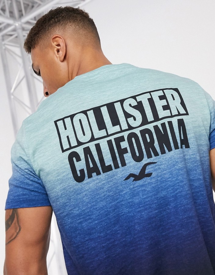 blue hollister t shirt