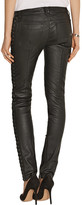 Thumbnail for your product : Pierre Balmain Paneled leather skinny pants