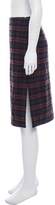 Thumbnail for your product : Prada Virgin Wool Tartan Skirt w/ Tags