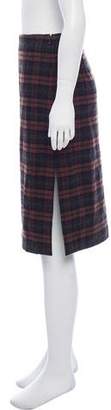 Prada Virgin Wool Tartan Skirt w/ Tags