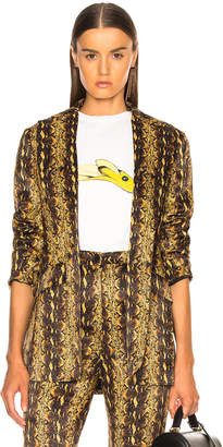 ALEXACHUNG Slim Tailored Jacket in Gold | FWRD