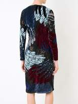 Thumbnail for your product : Romance Was Born short feather applique dress