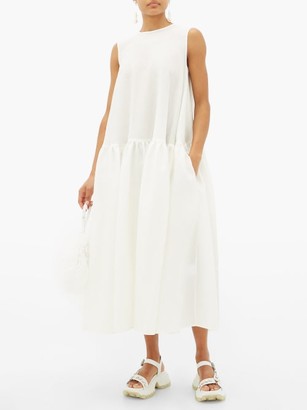 Cecilie Bahnsen Anna Karin Floral-cloque Dress - White
