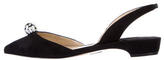 Thumbnail for your product : Paul Andrew Rhea Jeweled Suede Flats