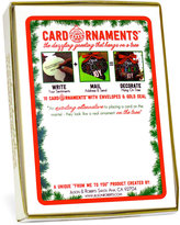 Thumbnail for your product : Sandicast Box of 10 Gold Card Ornaments