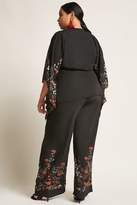 Thumbnail for your product : Forever 21 Plus Size Woven Floral Poncho