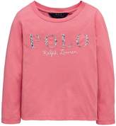 Thumbnail for your product : Ralph Lauren Girls Long Sleeve Polo Applique T-shirt