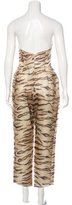 Thumbnail for your product : Zimmermann Tiger Print Silk Jumpsuit w/ Tags
