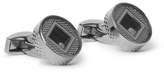 Thumbnail for your product : Tateossian Precious Window Gunmetal-Plated, Diamond And Enamel Cufflinks