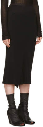 Rick Owens Black Knee Length Skirt