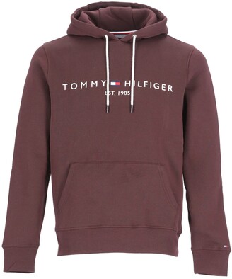 Tommy Hilfiger Logo Embroidered Drawstring Hoodie - ShopStyle
