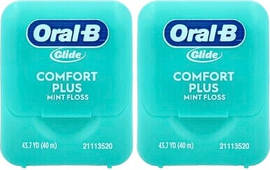 Oral-B, Glide Floss, Pro Health, Comfort Plus, Mint, 2 Pack, 43.7 yd (40 m) Each