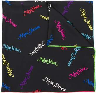 Marc Jacobs New York print square scarf