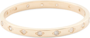 TJMAXX 14Kt Gold Diamond Flat Band Ring, Diamond/Gold