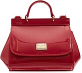 Thumbnail for your product : Dolce & Gabbana Sicily Patent Leather Shoulder Bag